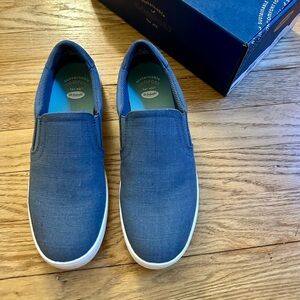 NIB Dr. Scholl's Madison Oxide Blue Slip-Ons, size 7